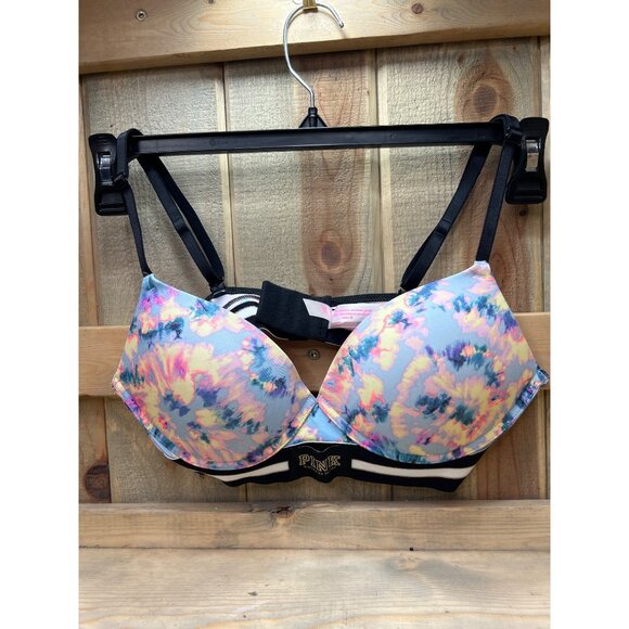 Victorias Secret Pink Wirefree Push-Up Bra Size 36B - Picture 1 of 7